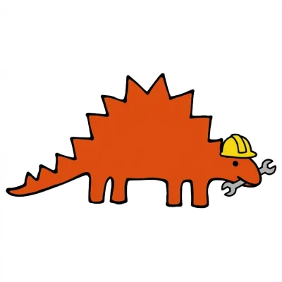 A dino with a spanner — Dino the Agency Mechanic