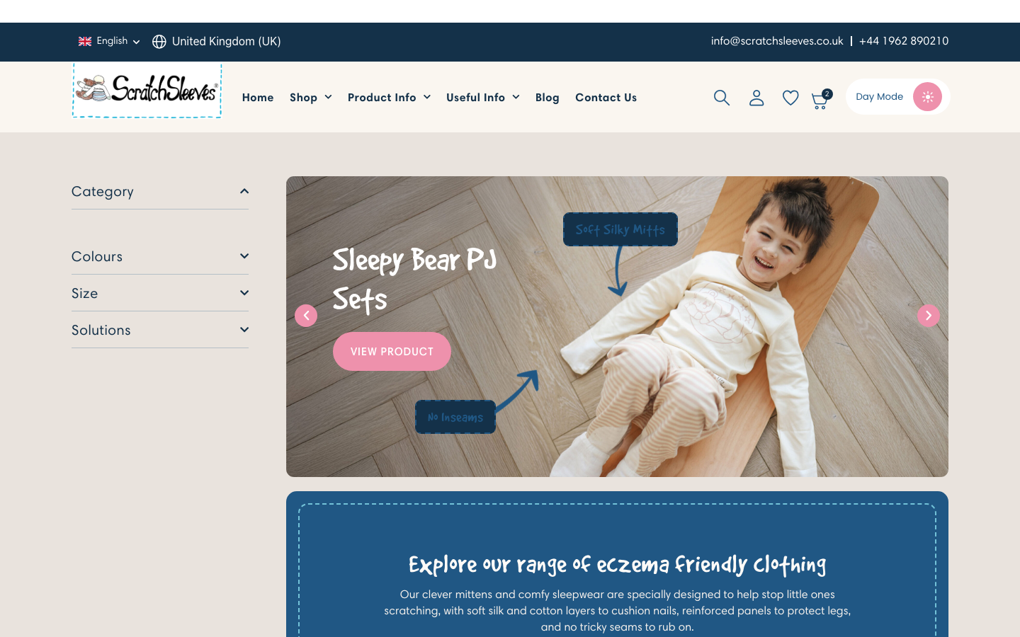 Storefront product page showing price display